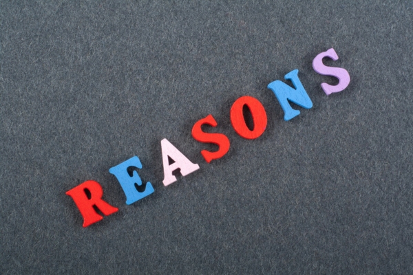 reasons spelled using magnetic letters depicting fuel oil odors