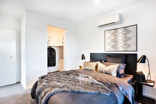 ductless AC installed in the bedroom depicting portable air conditioners alternative