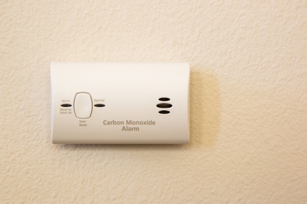 image of installed carbon monoxide alarm